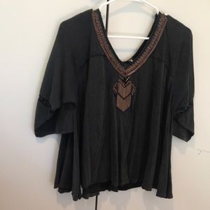 Free People sequined blouse